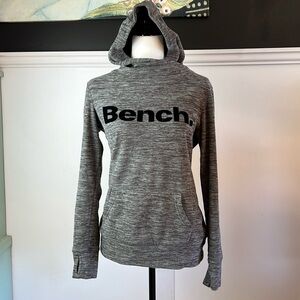 BENCH women’s logo grey marle hoodie size small